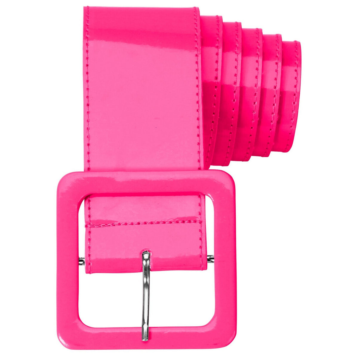 Op deze afbeelding zie je een Accessoires, van het merk Widmann. Neon Roze Riem Vinyl