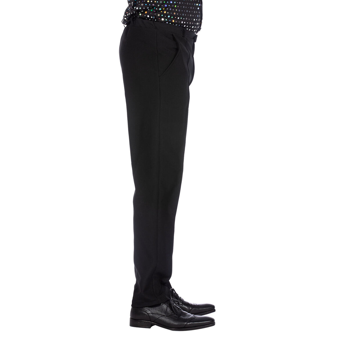 Op deze afbeelding zie je een Kostuums, van het merk Wilbers. Nette Zwarte Heren Pantalon Met Zakken Man