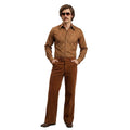 Retro Blouse Jaren 70 Bruin Supersoul Man