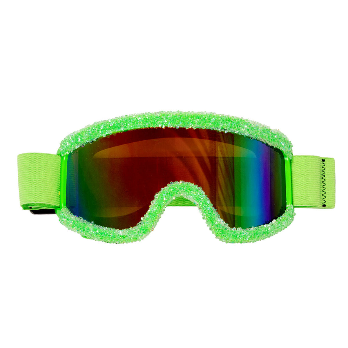 Op deze afbeelding zie je een Accessoires, van het merk Wilbers. Shine Op De Piste Neon Skibril Groen