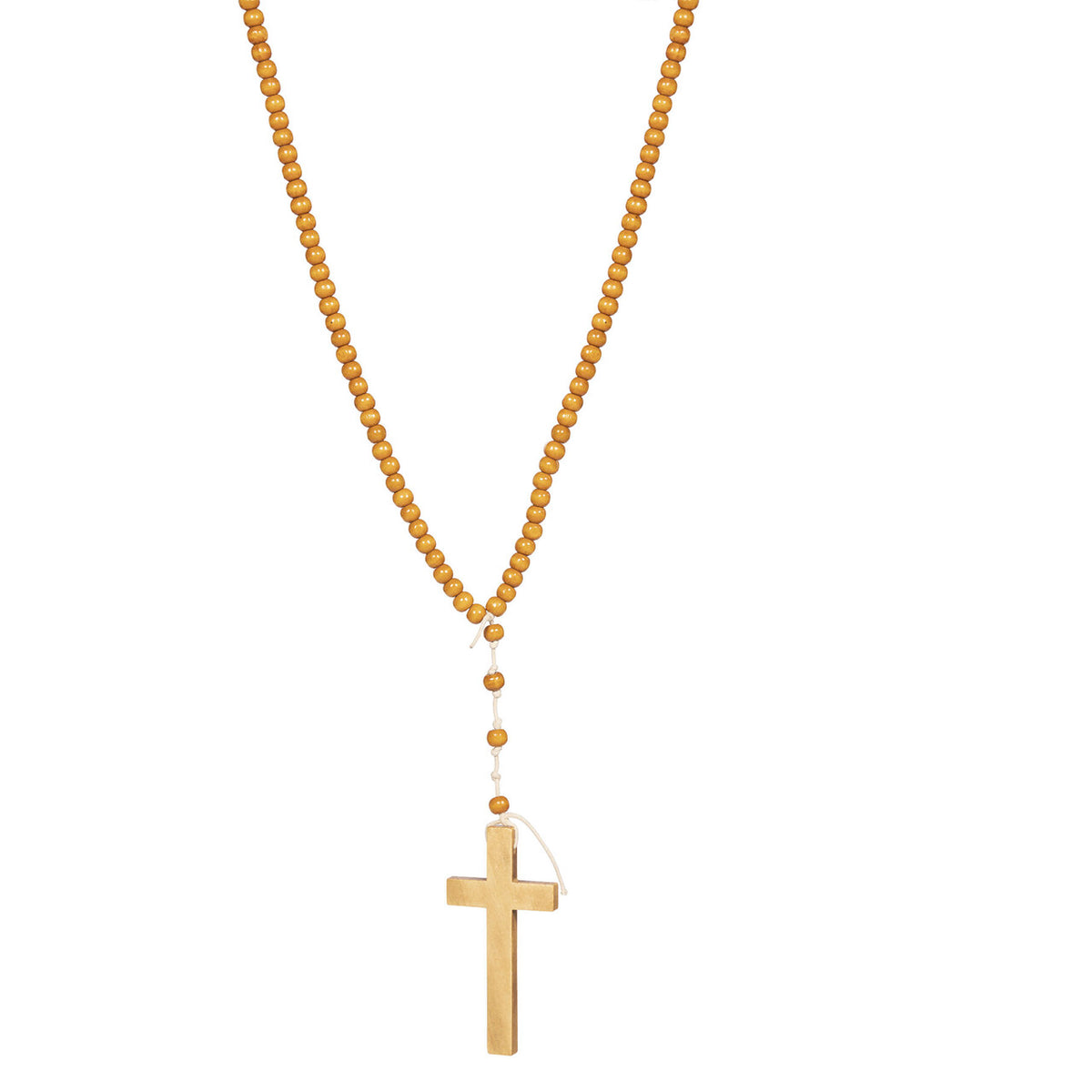 Op deze afbeelding zie je een Accessoires, van het merk Wilbers. Ketting Kruis Hout