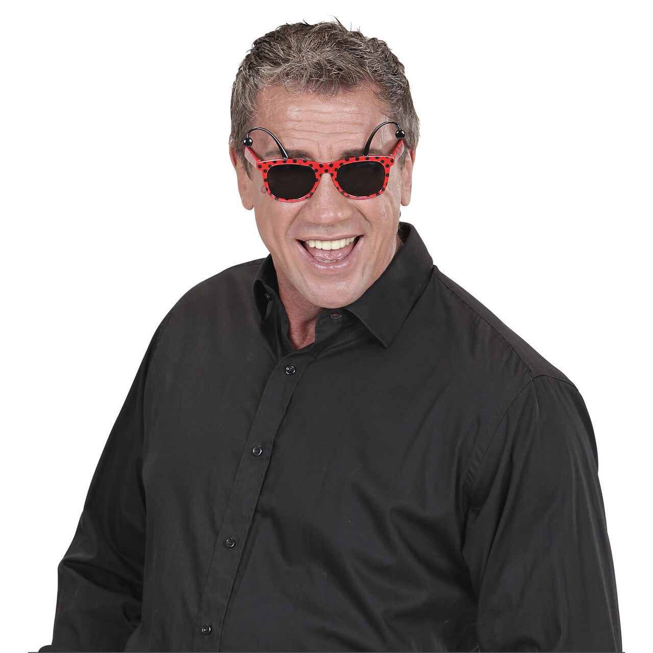 Op deze afbeelding zie je een Accessoires, van het merk Widmann. Bril Lieveheersbeestje Met Antennes