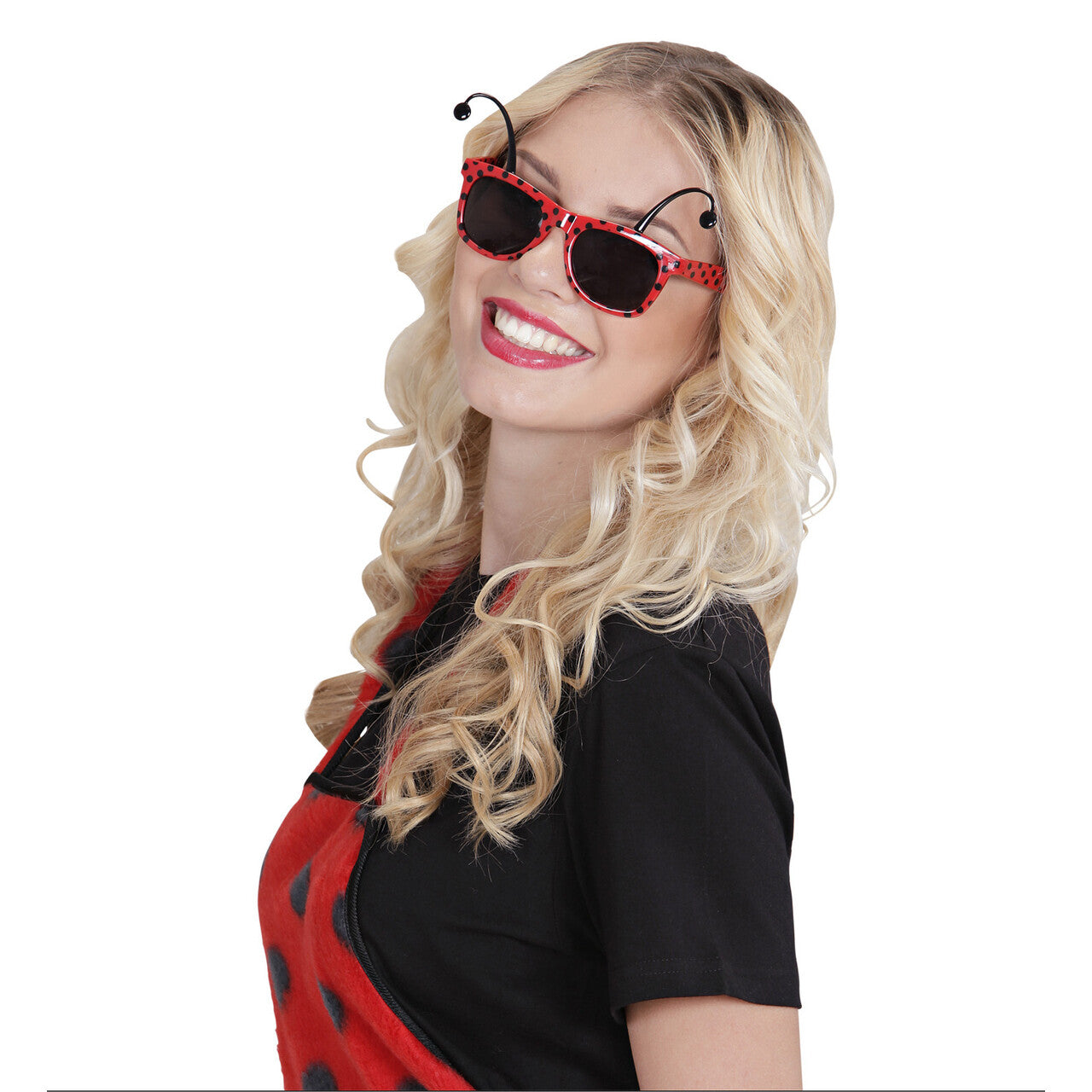 Op deze afbeelding zie je een Accessoires, van het merk Widmann. Bril Lieveheersbeestje Met Antennes