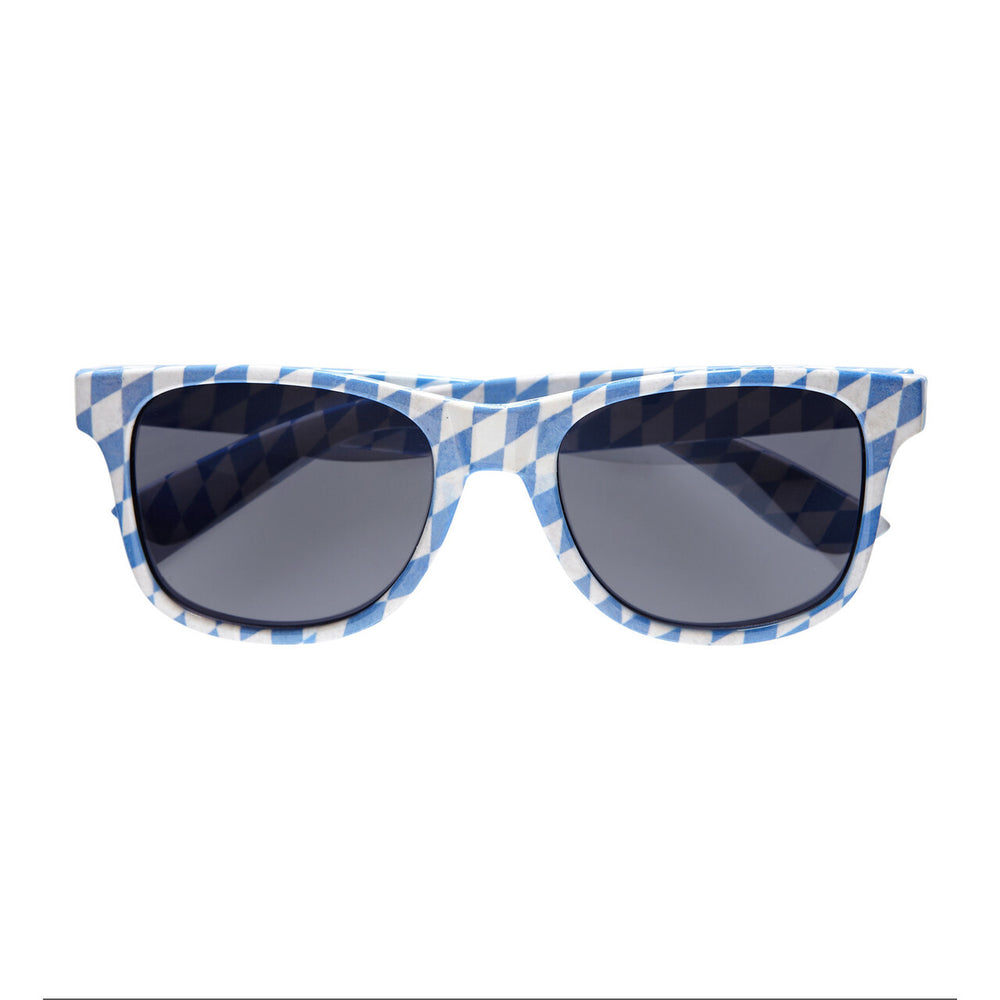 Op deze afbeelding zie je een Accessoires, van het merk Widmann. Bril Beieren Blauw Wit