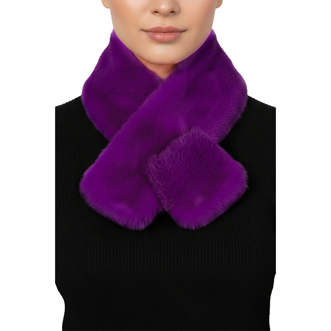 Op deze afbeelding zie je een Accessoires, van het merk Wilbers. Sjaal Bont Paars