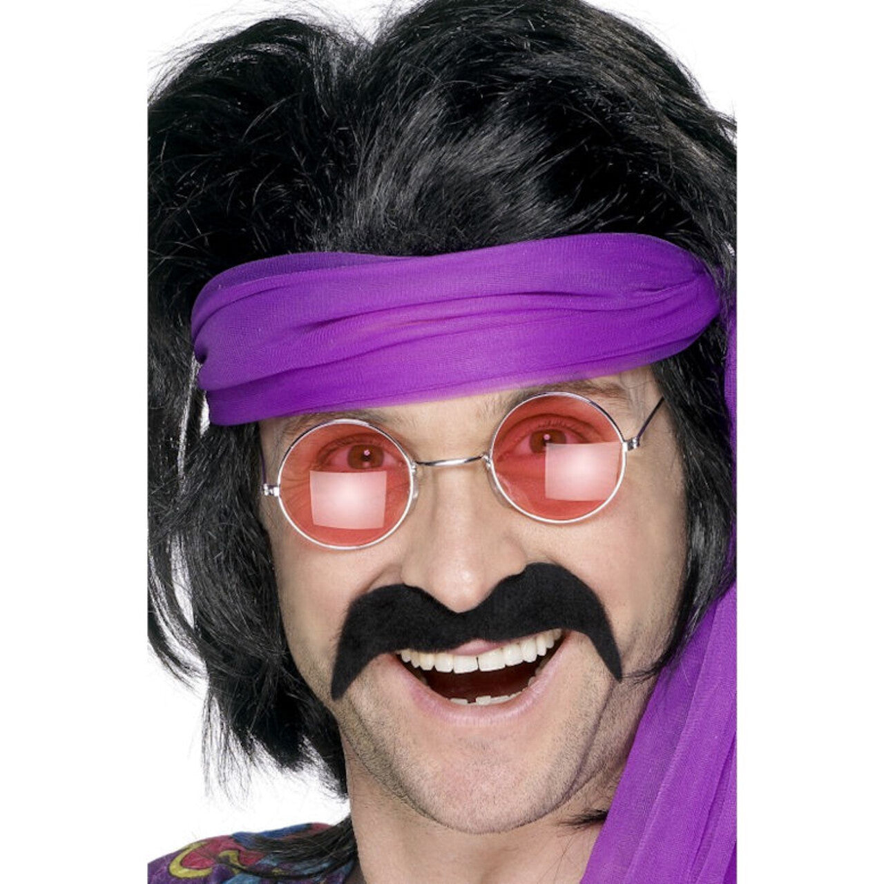 Op deze afbeelding zie je een Accessoires, van het merk Smiffy's. Groovy Zwarte Snor