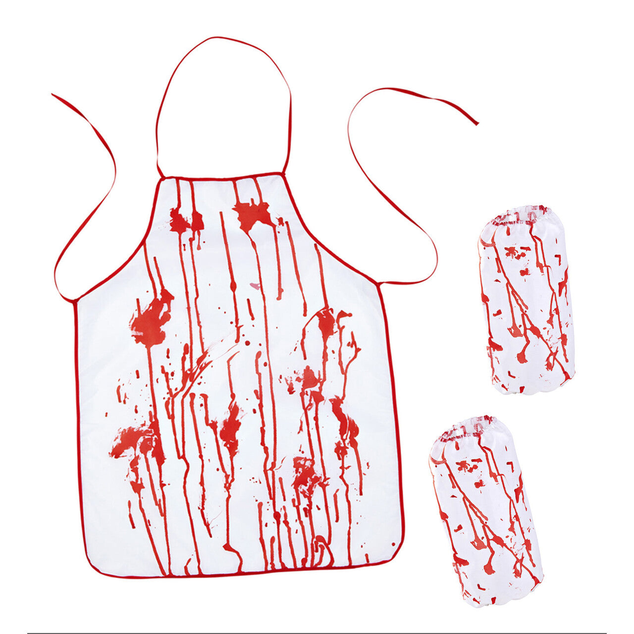 Op deze afbeelding zie je een Accessoires, van het merk Widmann. Bloederige Slager Schort En Mouwstukken