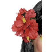 Op deze afbeelding zie je een Accessoires, van het merk Smiffy's. Hawaiiaanse Bloemenclip Rood
