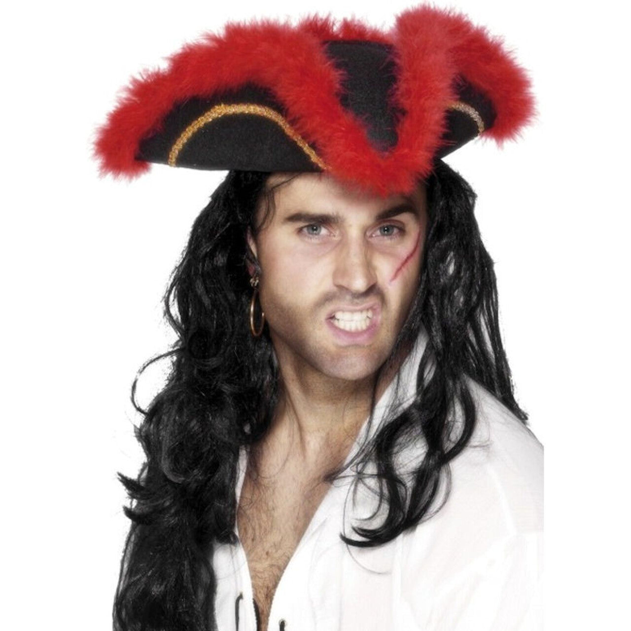 Op deze afbeelding zie je een Accessoires, van het merk Smiffy's. Driehoekige Boekanier Hoed