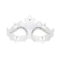 Oogmasker Venetie Met Glimmende Stenen Wit