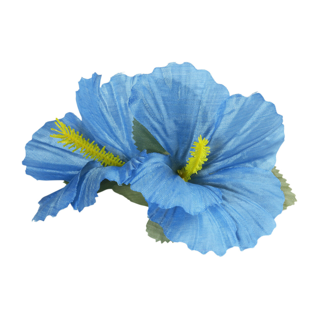 Op deze afbeelding zie je een Accessoires, van het merk Widmann. Haarclip Met Hibiscus Bloemen Lichtblauw