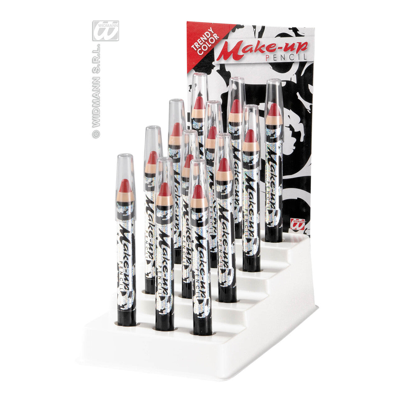 Op deze afbeelding zie je een Accessoires, van het merk Widmann. Make-Up Potlood Rood