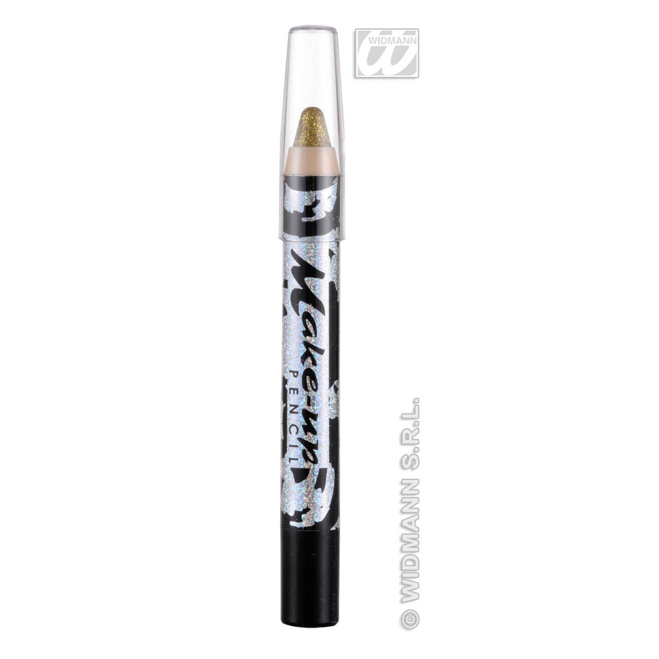 Op deze afbeelding zie je een Accessoires, van het merk Widmann. Make-Up Potlood Glitter Goud