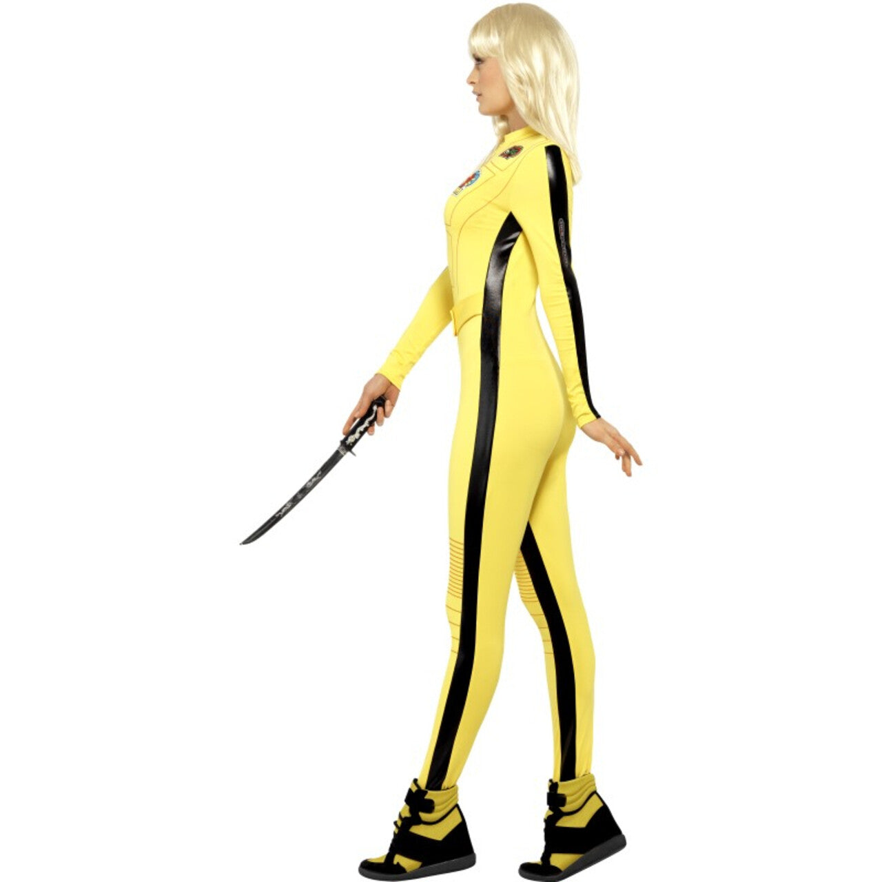 Op deze afbeelding zie je een Kostuums, van het merk Smiffy's. Kill Bill Vrouw Kostuum