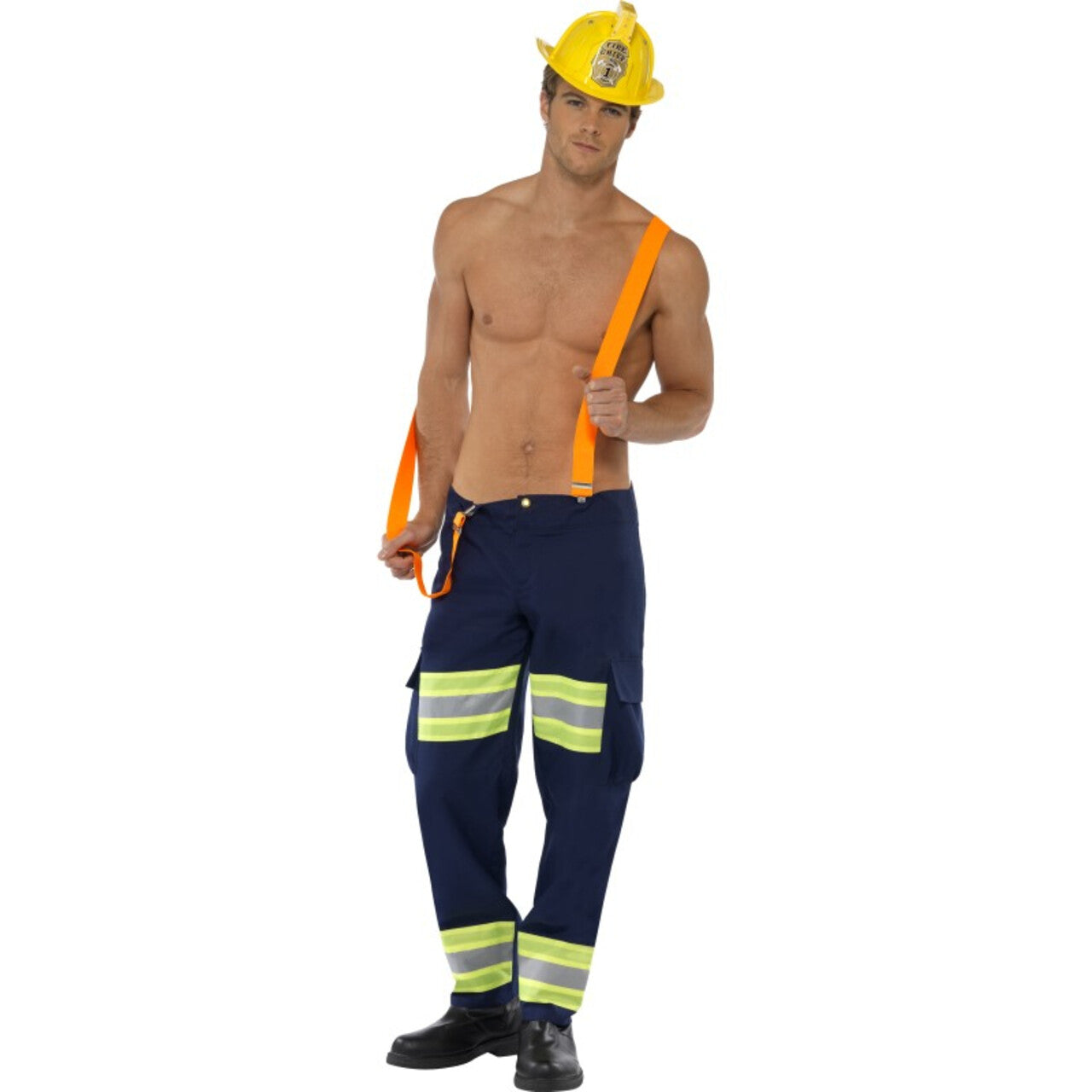 Op deze afbeelding zie je een Kostuums, van het merk Smiffy's. Brandweer Uit Jouw Dromen Man Kostuum