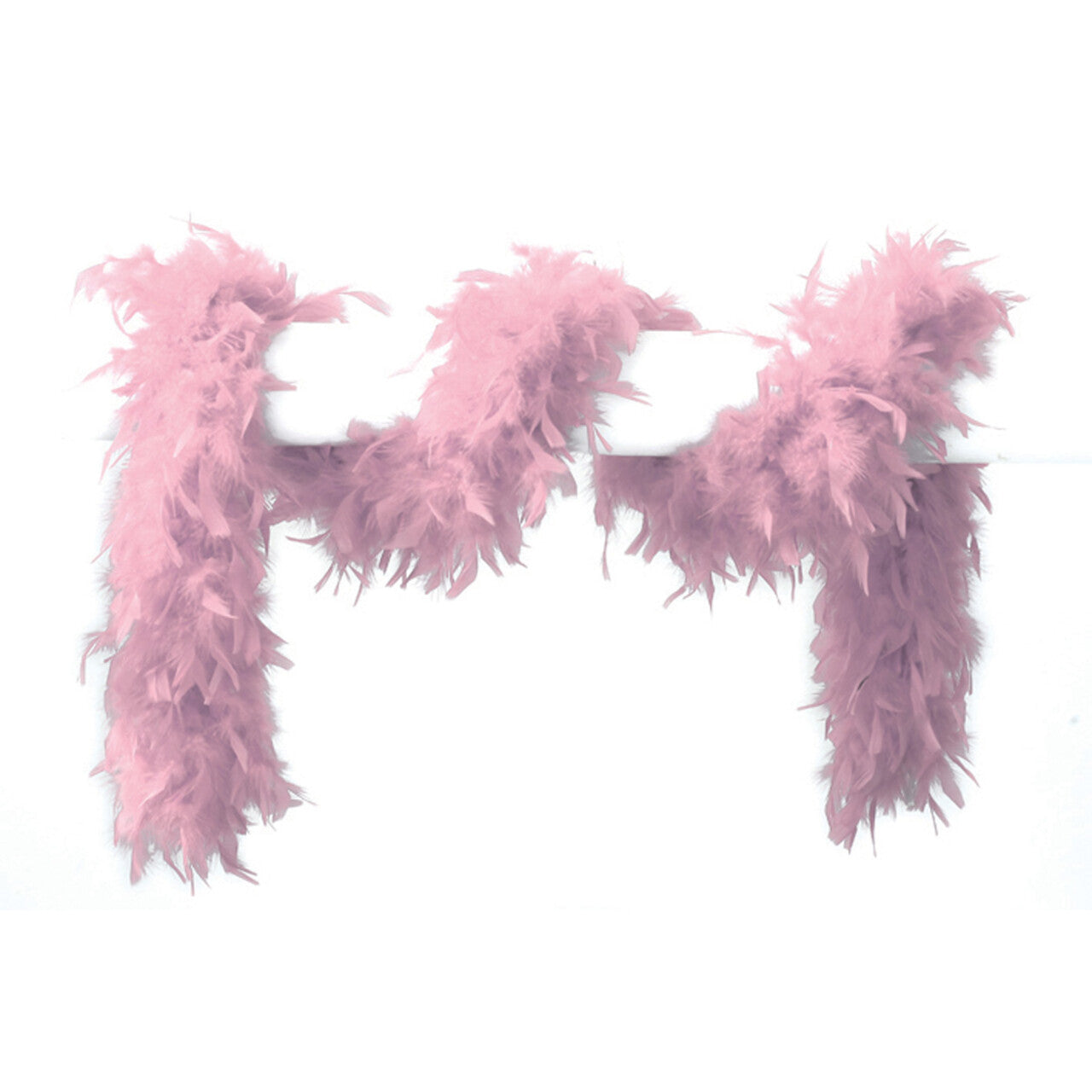 Op deze afbeelding zie je een Accessoires, van het merk Wilbers. Lange Boa Met Veren Lichtroze 180 Centimeter