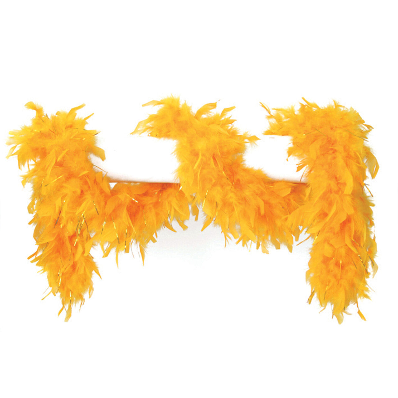 Op deze afbeelding zie je een Accessoires, van het merk Wilbers. Boa Geel Met Goud 180 Centimeter