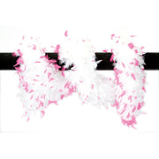 Op deze afbeelding zie je een Accessoires, van het merk Wilbers. Luxe Volle Boa 180 Centimeter Wit / Roze