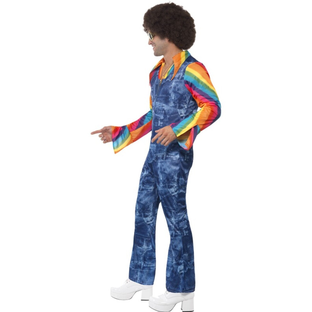 Op deze afbeelding zie je een Kostuums, van het merk Smiffy's. Yeah Groovy Man Kostuum