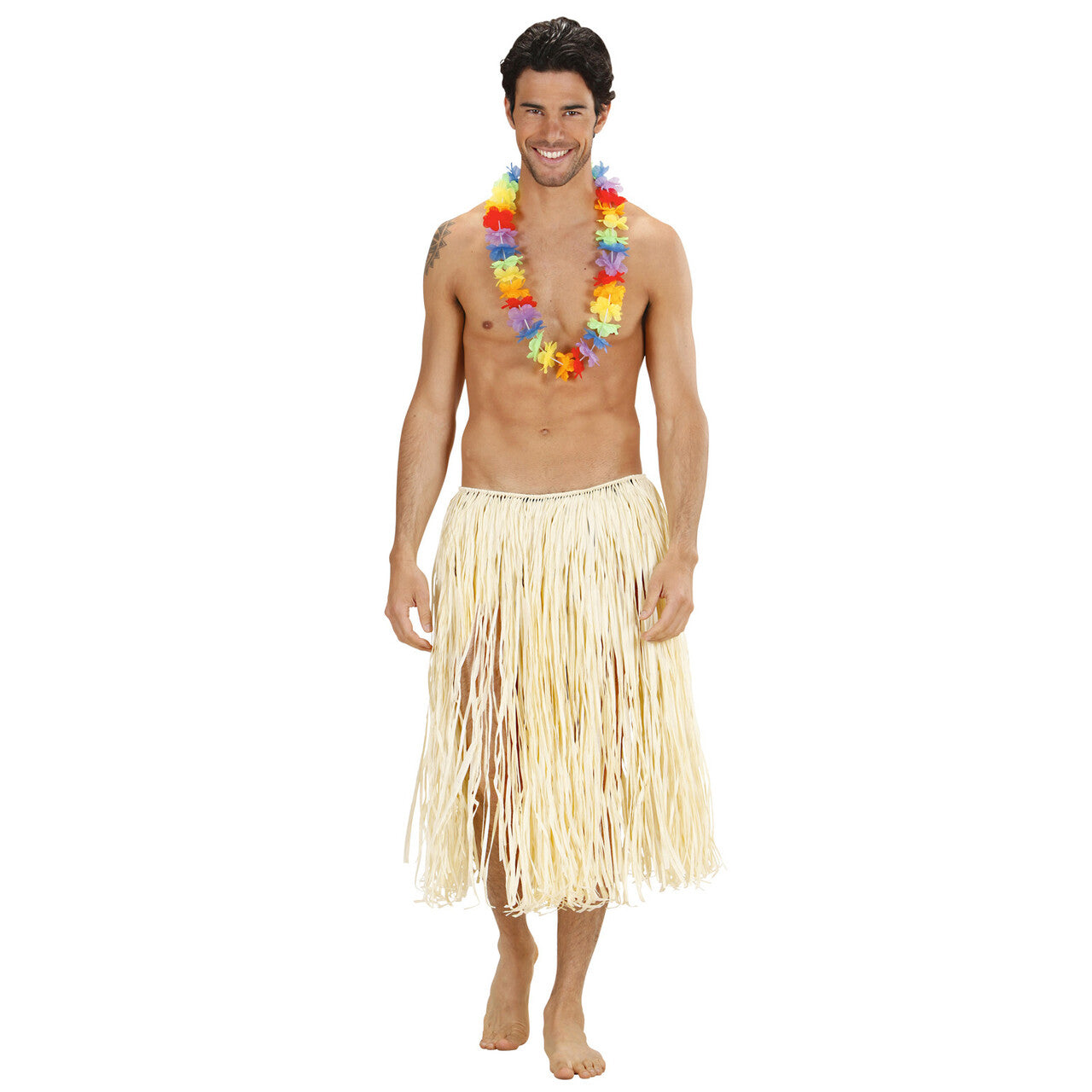Op deze afbeelding zie je een Accessoires, van het merk Widmann. Hawai Krans Regenboogkleuren
