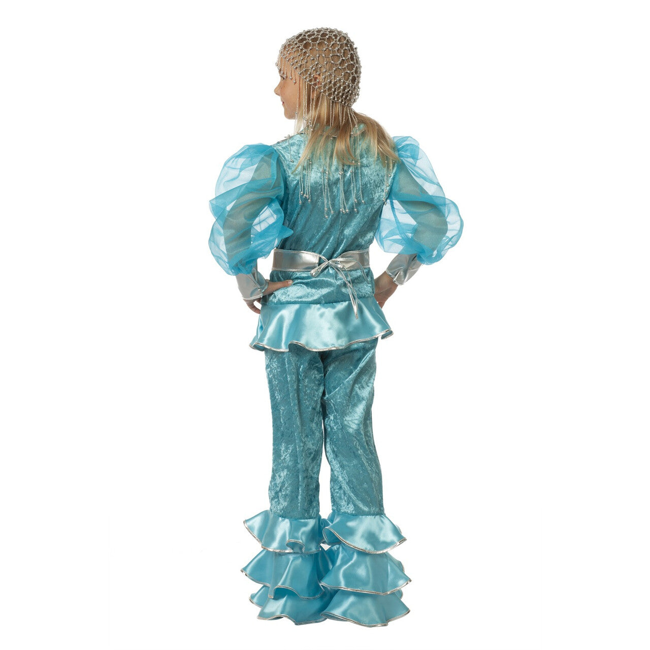 Op deze afbeelding zie je een Kostuums, van het merk Wilbers. Zweedse Mamma Mia Abba Kinderen Meisje Kostuum