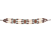 Op deze afbeelding zie je een Accessoires, van het merk Wilbers. Indianen Bohemian Choker Met Kralen