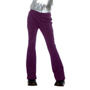 Op deze afbeelding zie je een Kostuums, van het merk Wilbers. Disco Diva Paars Flared Broek Meisje