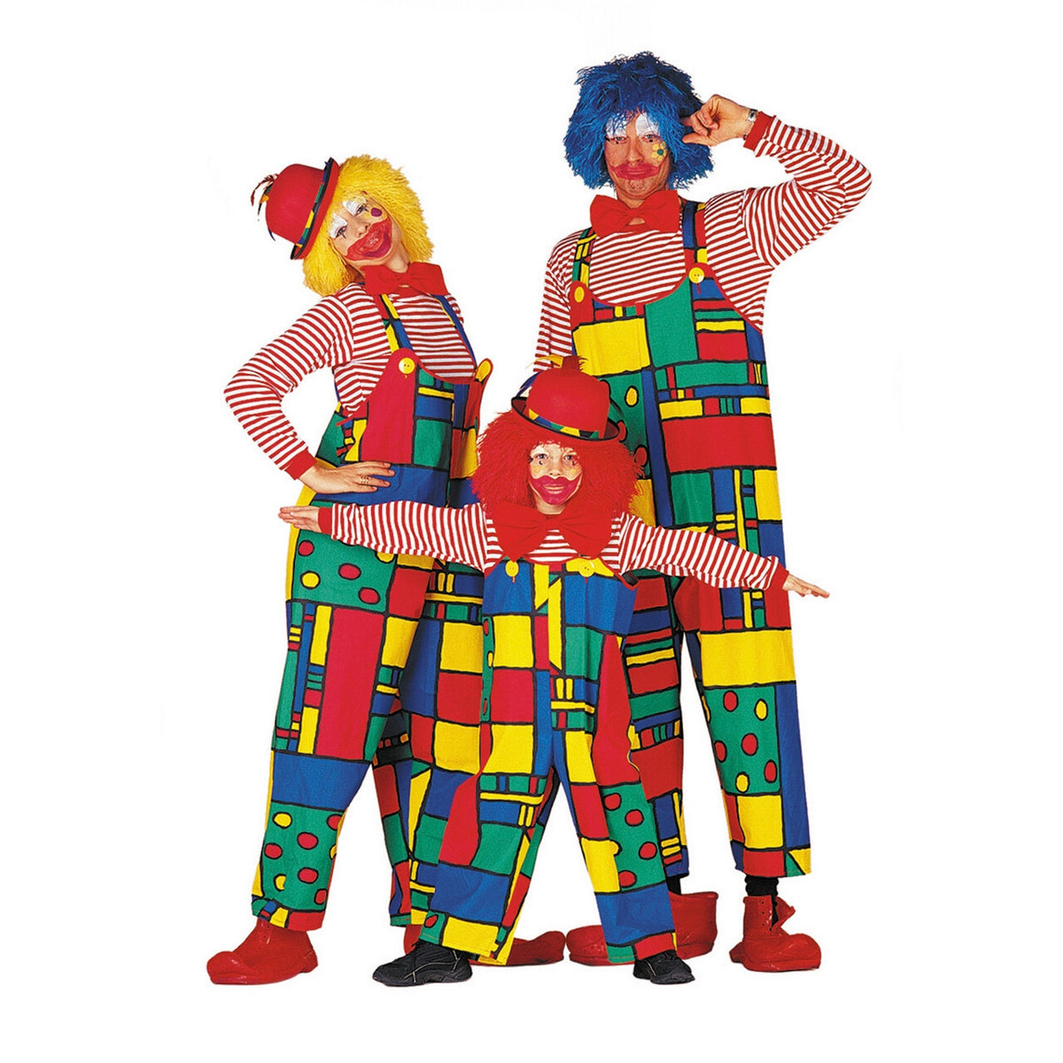 Op deze afbeelding zie je een Kostuums, van het merk Wilbers. Latzhose Mondriaan Articlown Kind Kostuum