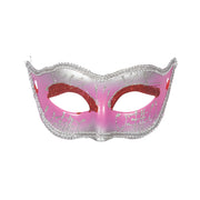 Op deze afbeelding zie je een Accessoires, van het merk Wilbers. Oogmasker Venice Zilver Roze