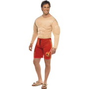 Op deze afbeelding zie je een Kostuums, van het merk Smiffy's. Officieel Baywatch Lifeguard Kostuum Man