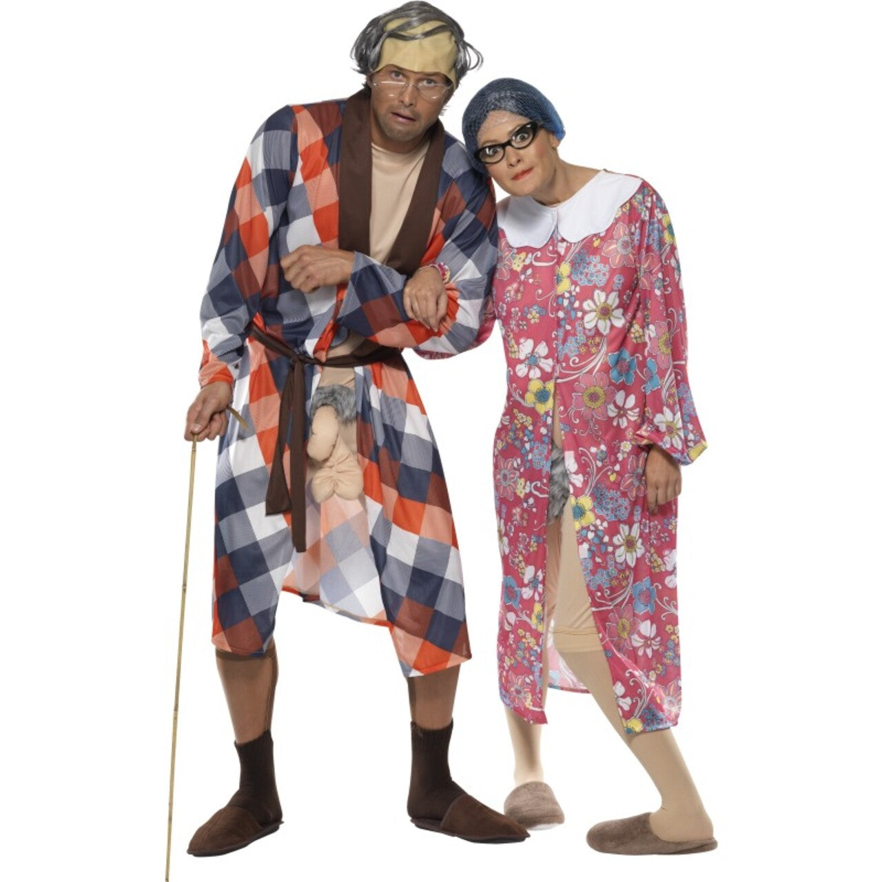 Op deze afbeelding zie je een Kostuums, van het merk Smiffy's. Oma Met Hangers Vrouw Kostuum