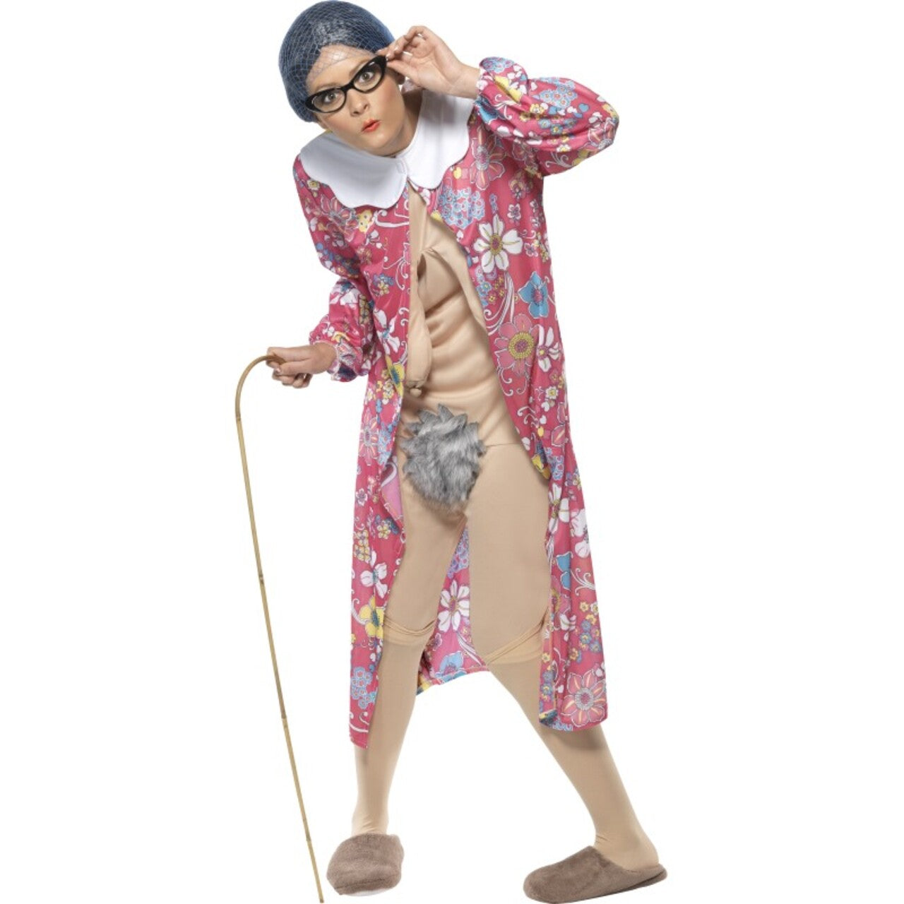 Op deze afbeelding zie je een Kostuums, van het merk Smiffy's. Oma Met Hangers Vrouw Kostuum