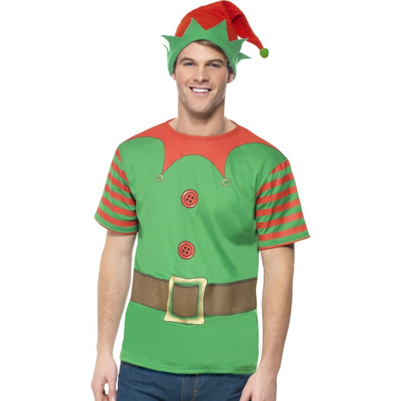 Op deze afbeelding zie je een Kostuums, van het merk Smiffy's. Elf Verkleed Set Man Kostuum