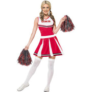 Op deze afbeelding zie je een Kostuums, van het merk Smiffy's. Flexibele Cheerleader Vrouw Kostuum