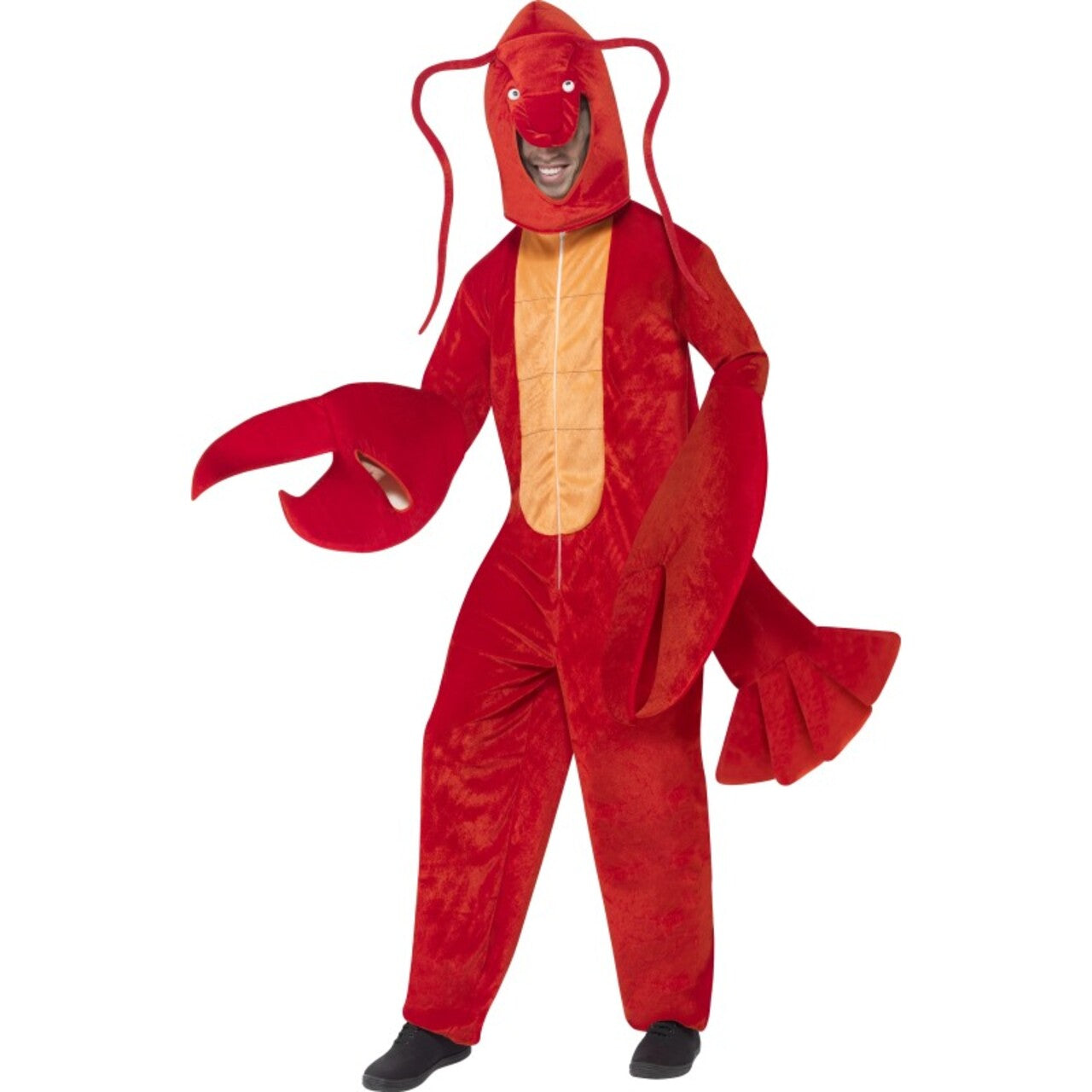 Op deze afbeelding zie je een Kostuums, van het merk Smiffy's. Kreeft Of Langoustine Man Kostuum