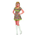 Zonnige Neon Popart Vrouw Kostuum
