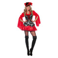 Lady Extravaganza Pirate Rood Vrouw Kostuum