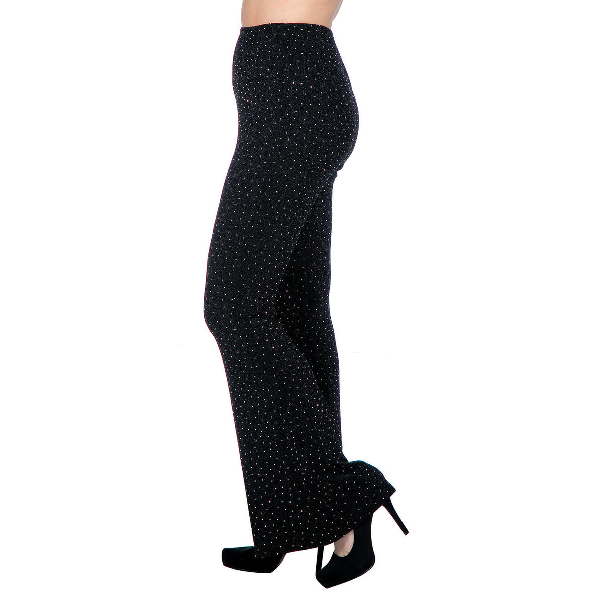 Op deze afbeelding zie je een Kostuums, van het merk Wilbers. Sparkle Night Flared Broek Zwart Vrouw