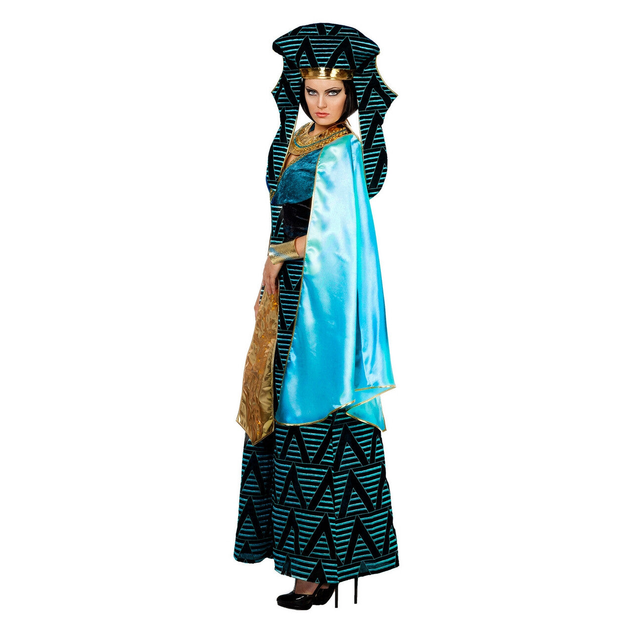 Op deze afbeelding zie je een Kostuums, van het merk Wilbers. Egyptische Aida ( Zonder Hoed) Gizeh Vrouw Kostuum