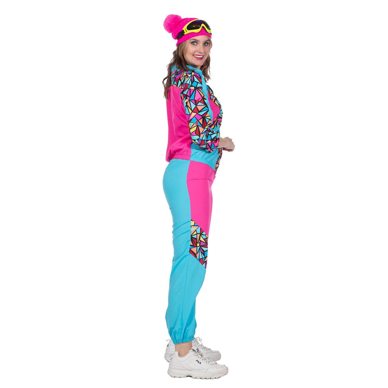 Op deze afbeelding zie je een Kostuums, van het merk Wilbers. Rete Retro Neon Skipak Vrouw Kostuum