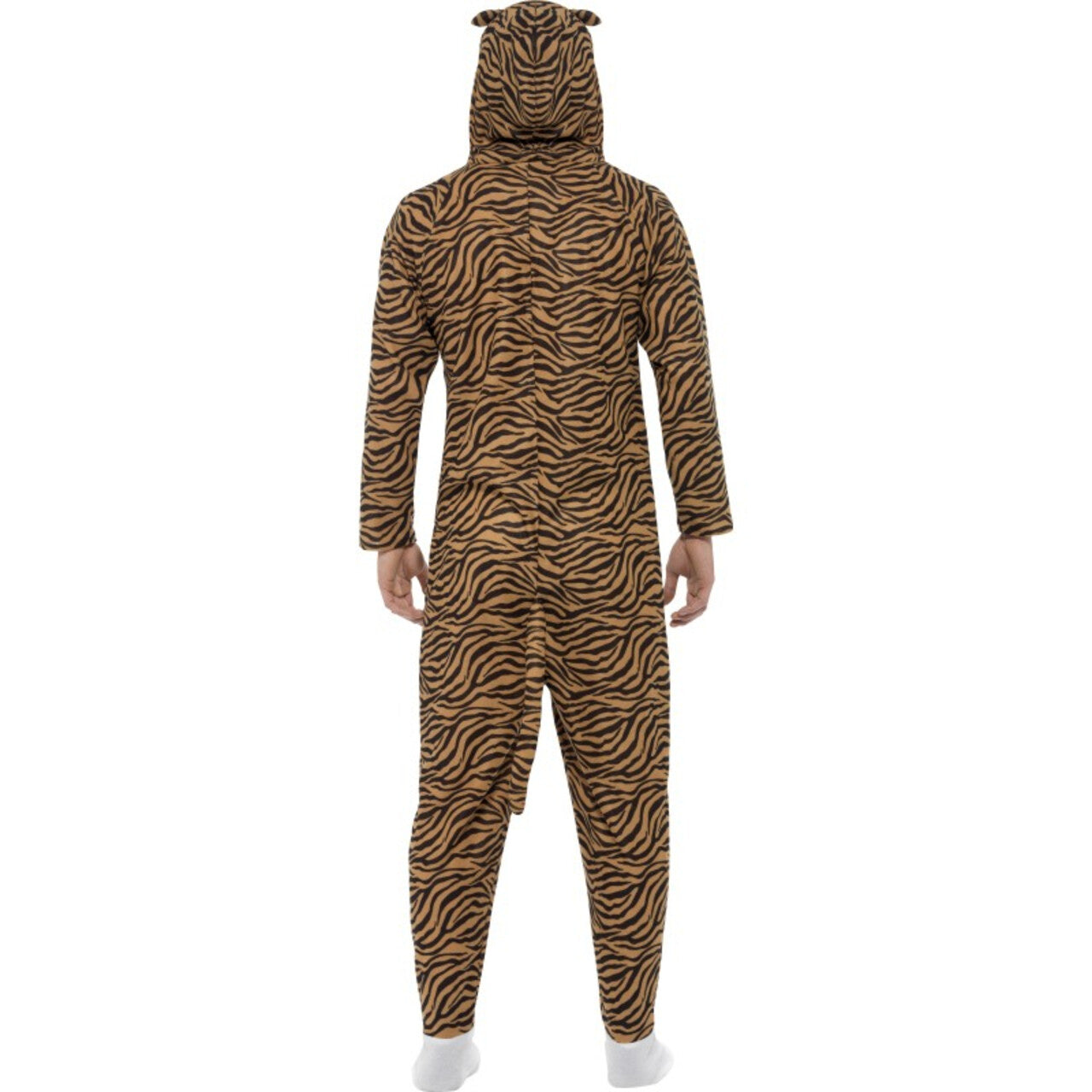 Op deze afbeelding zie je een Kostuums, van het merk Smiffy's. Bruine Onesie Tastbare Tijger Jumpsuit Kostuum