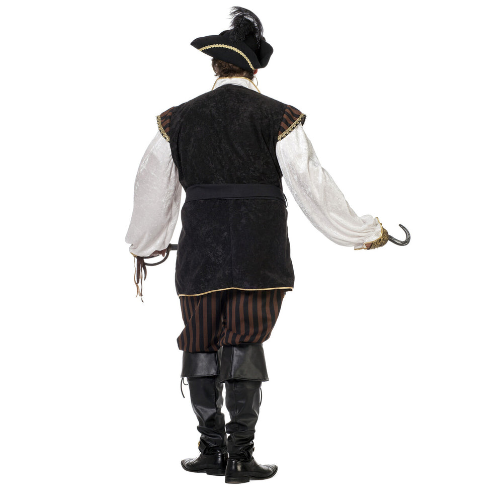 Op deze afbeelding zie je een Kostuums, van het merk Wilbers. Koninklijke Piraat Bruin Man Kostuum