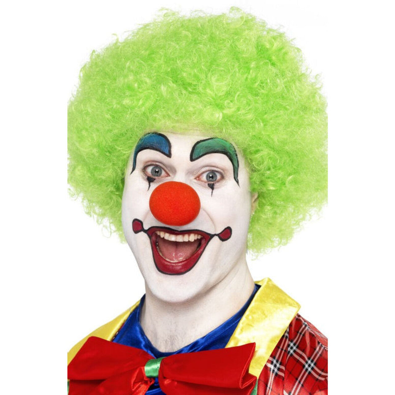 Op deze afbeelding zie je een Accessoires, van het merk Fancy Dress Warehouse. Funky Afro Pruik Groen