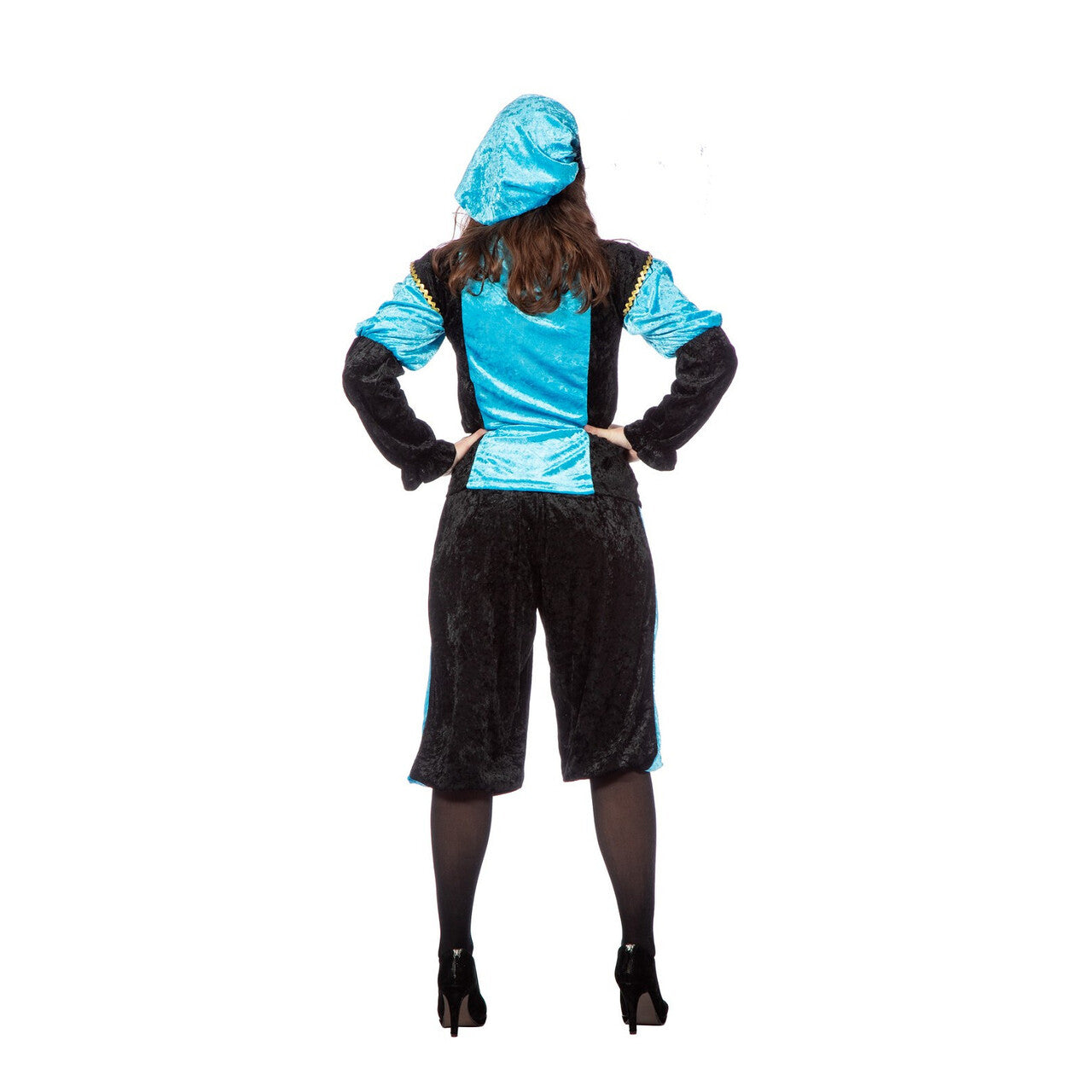 Op deze afbeelding zie je een Kostuums, van het merk Wilbers. Aqua Piet Pansamt Budget Kostuum