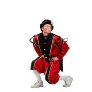 Op deze afbeelding zie je een Kostuums, van het merk Wilbers. Rode Piet Pietenpak Kostuum