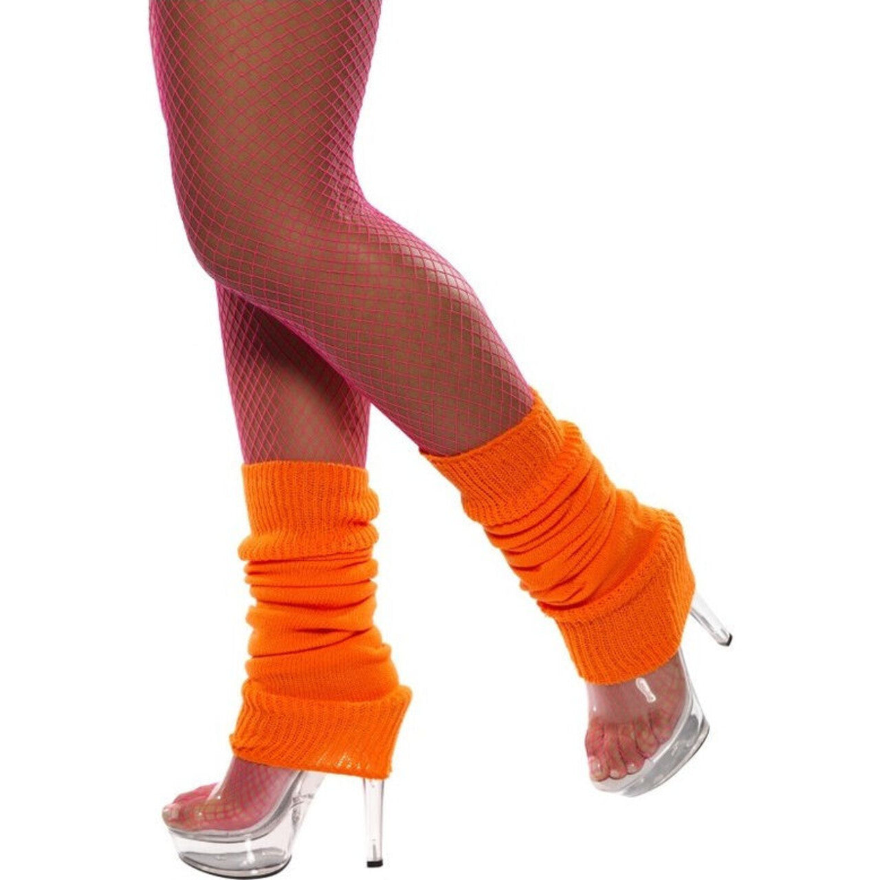 Op deze afbeelding zie je een Accessoires, van het merk Smiffy's. Legwarmers Neon Oranje Vrouw