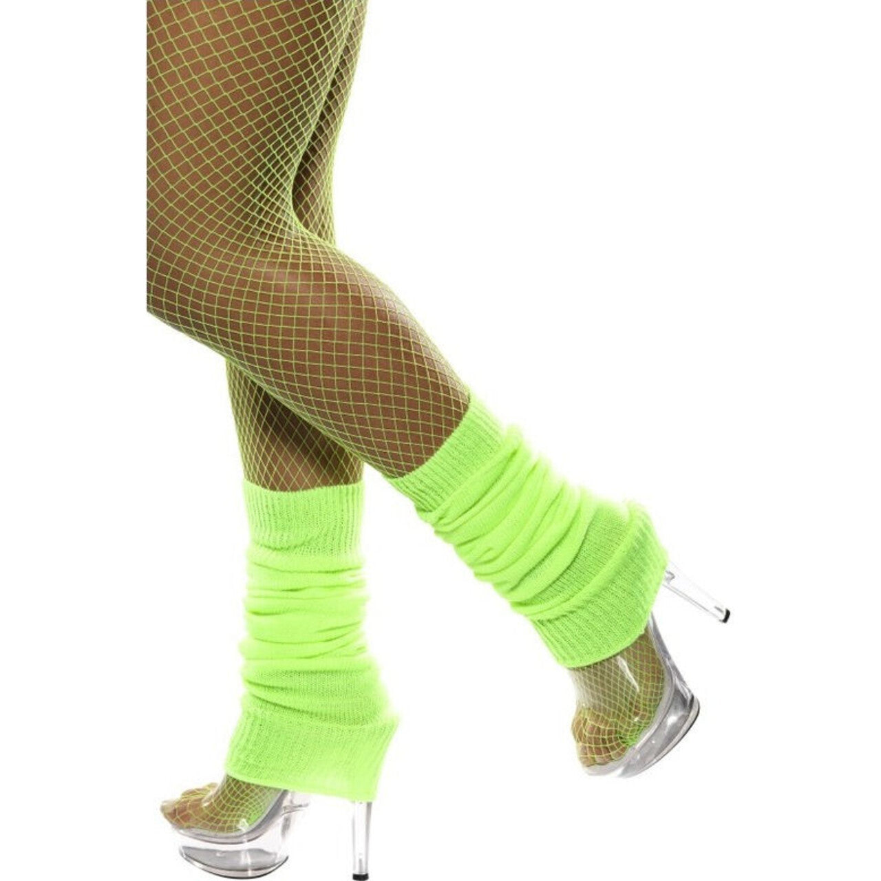 Op deze afbeelding zie je een Accessoires, van het merk Smiffy's. Legwarmers Neon Groen Vrouw