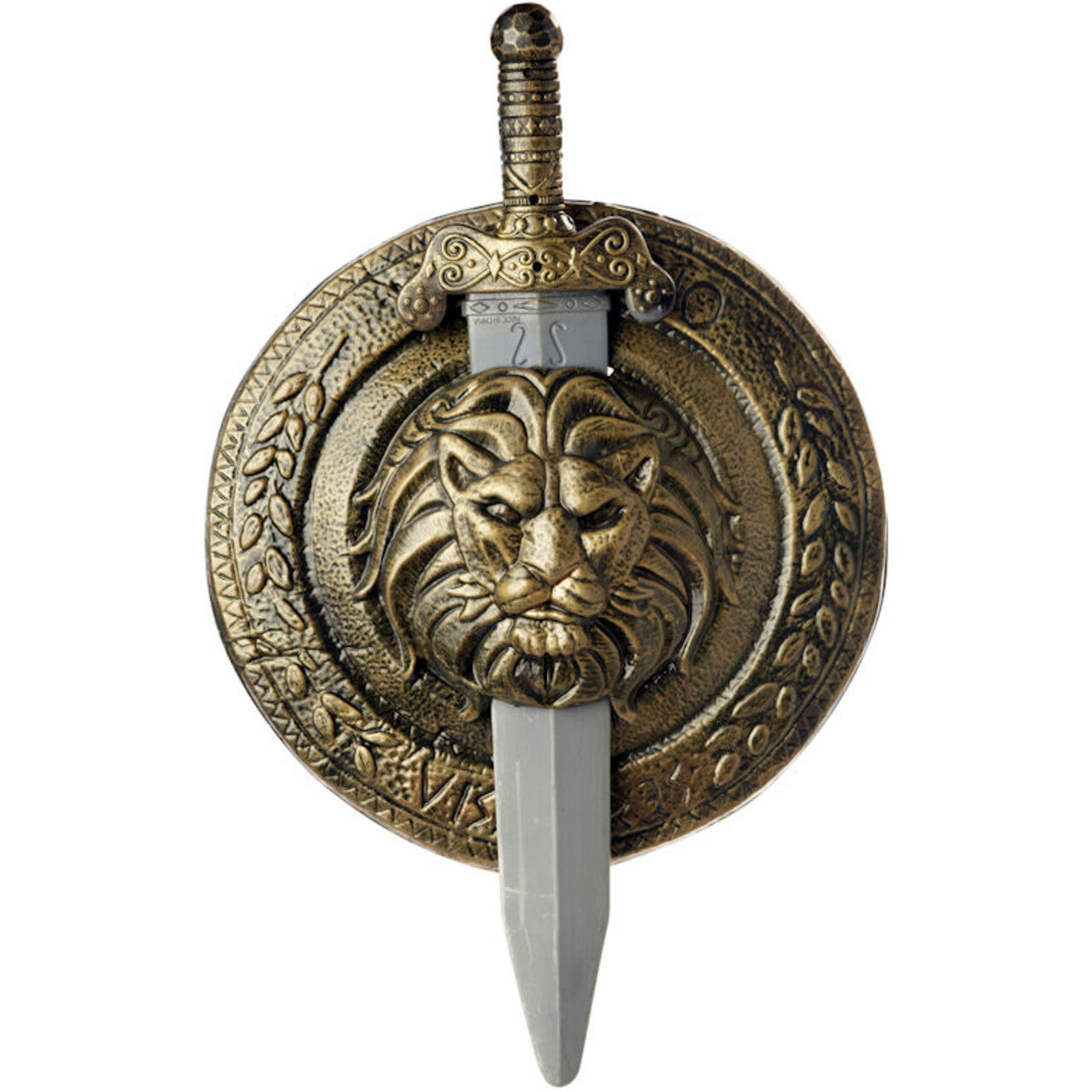 Op deze afbeelding zie je een Accessoires, van het merk California Costume Collections. Gladiator Schild En Zwaard