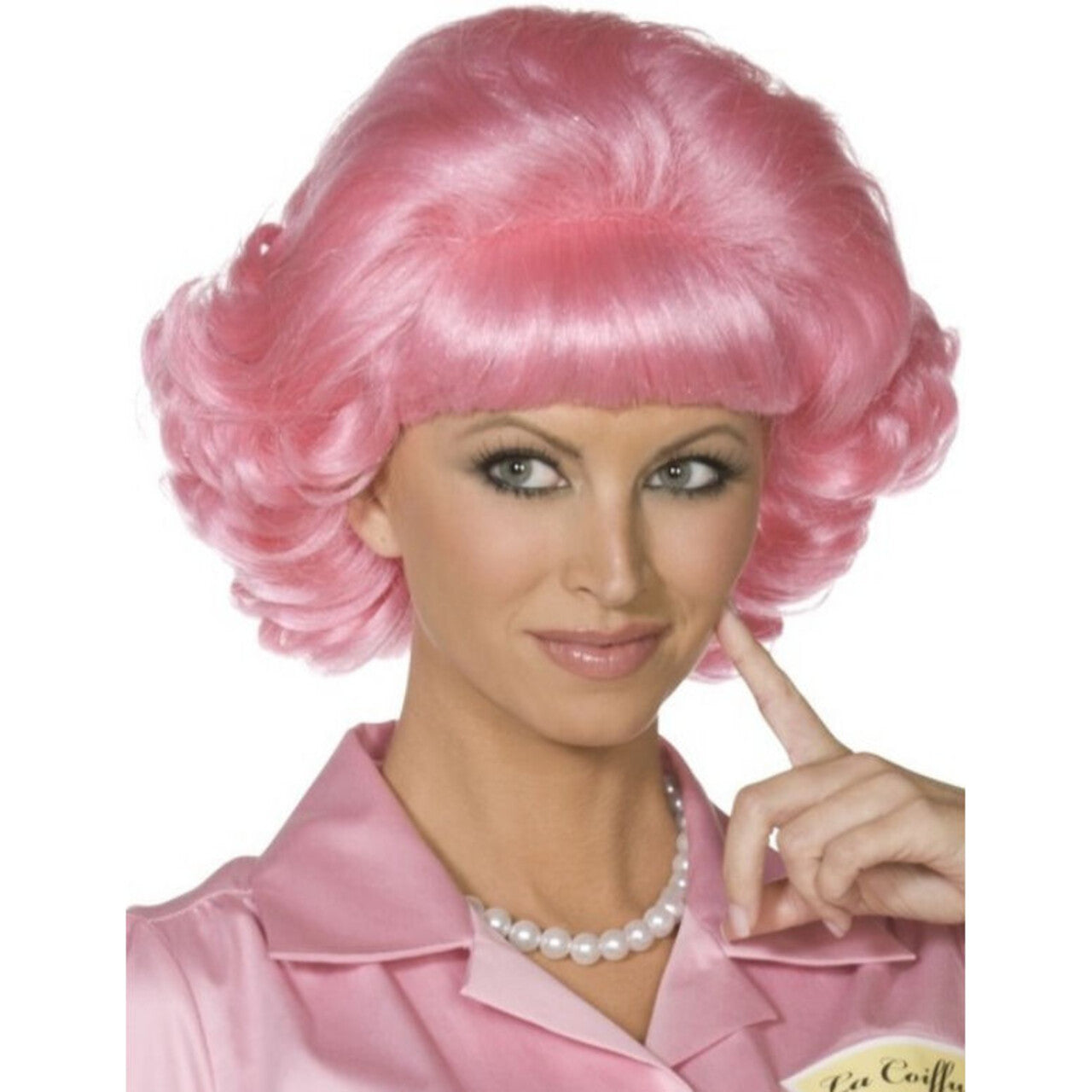 Op deze afbeelding zie je een Accessoires, van het merk Smiffy's. Officiele Grease Frenchy Pruik Vrouw