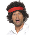 Jaren 80 Tennisspeler Pruik Met Hoofdband Man